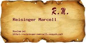 Reisinger Marcell névjegykártya